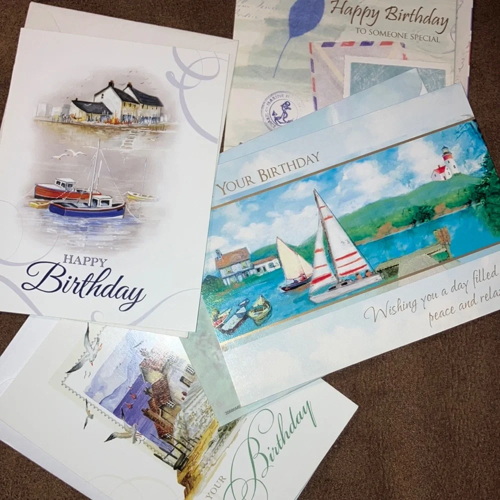 Sailing Nautical Assorted Greeting Cards Set - Picture 4 of 7
